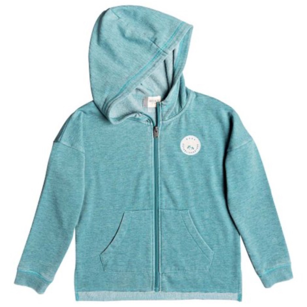 New! Roxy Girl  “Another Day in Paradise” Zip-Up Hoodie Girl’s Size 8